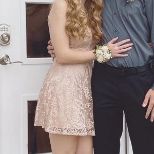 ✮ blush homecoming dress ✮